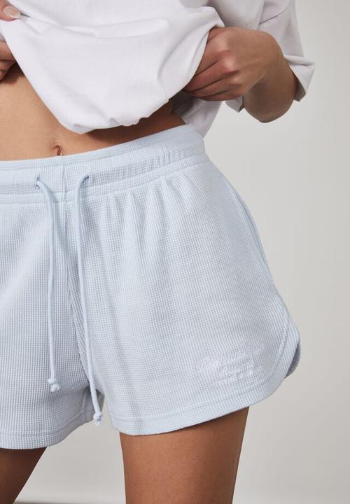 Factorie - Mini waffle short - skyway/poolside club
