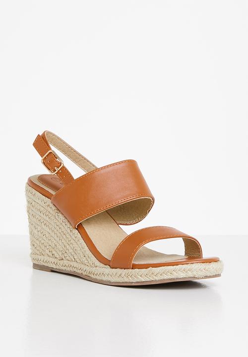 edit - Shelby espadrille wedge - tan