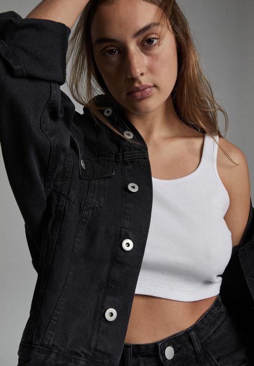 Cotton On - The oversized denim jacket - midnight black