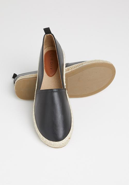 edit - Mika espadrille - black