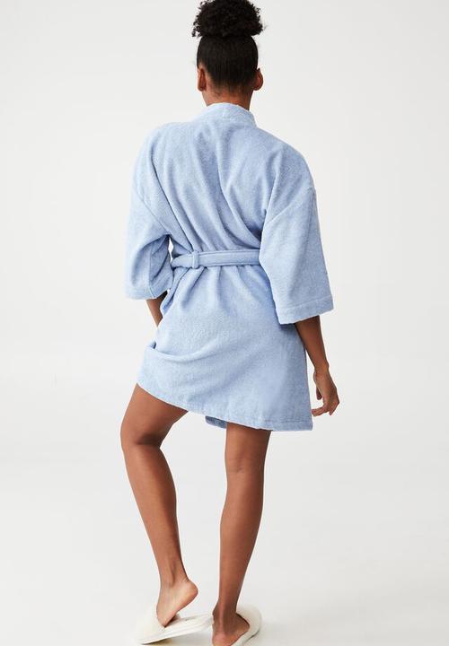 Cotton On - Towelling robe - iced sky
