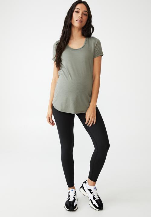 Cotton On - Maternity ultra soft movement full length tight - black
