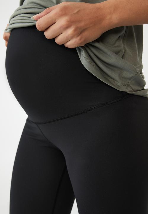 Cotton On - Maternity ultra soft movement full length tight - black