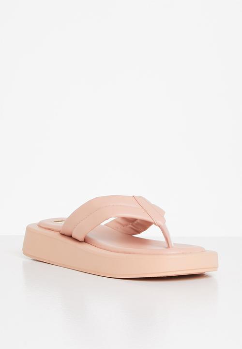 Plum - Honey chunky flatform flip flop - pink