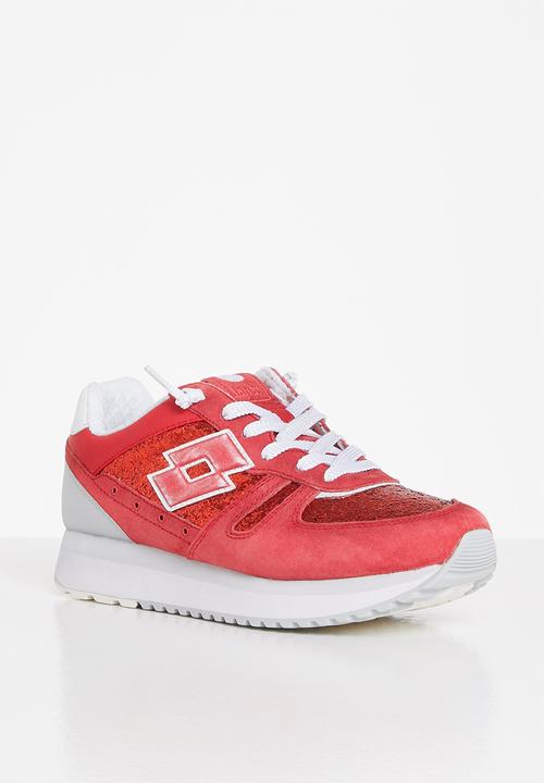 lotto - Tokyo wedge - red jui/wht 