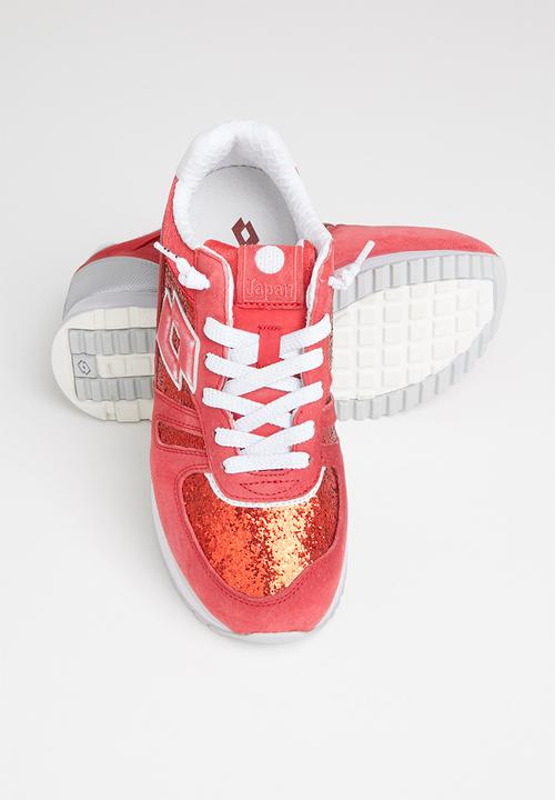 lotto - Tokyo wedge - red jui/wht 