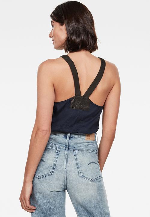 G-STAR - Utility strap top sleeveless - mazarine blue