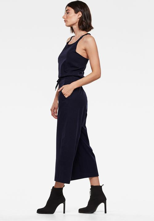 G-STAR - Utility strap sleeveless jumpsuit - sartho blue