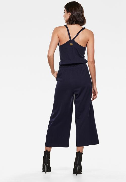 G-STAR - Utility strap sleeveless jumpsuit - sartho blue