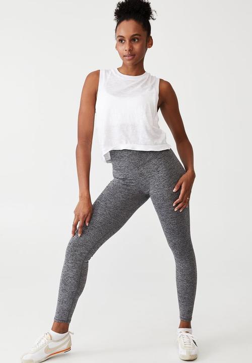 Cotton On - Active core full length tight - salt pepper