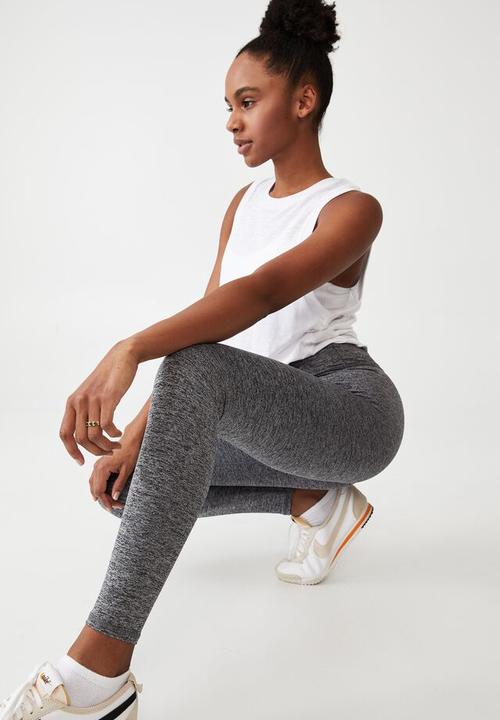 Cotton On - Active core full length tight - salt pepper