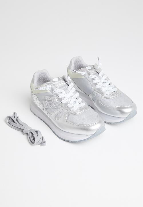lotto - Tokyo wedge - sliver/ white