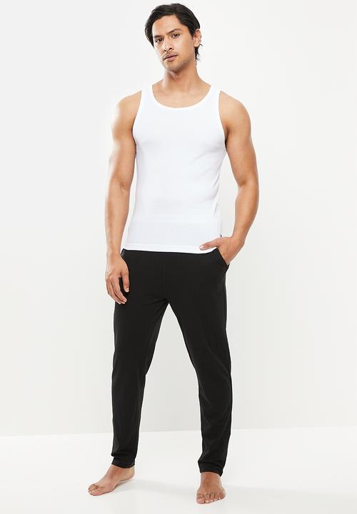 POLO - Liam cotton vest 2 pack - white