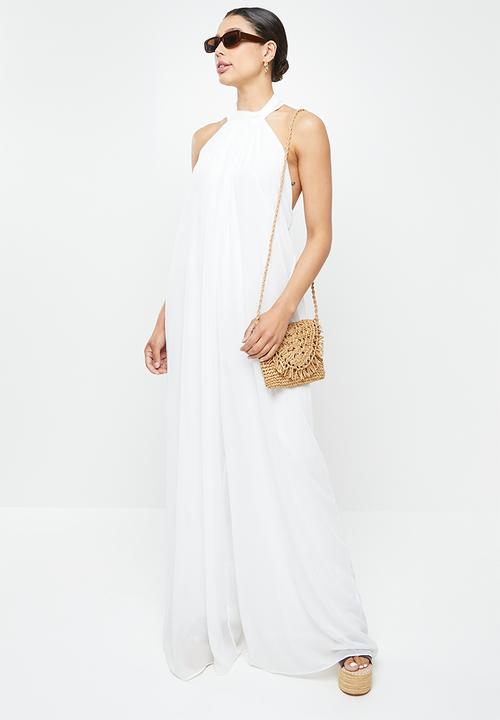 dailyfriday - Halter neck low back jumpsuit - white