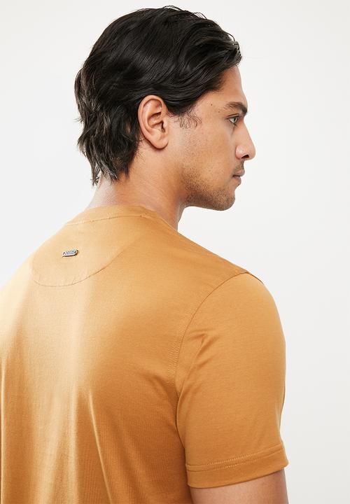 POLO - Harold mercerised tee - brown