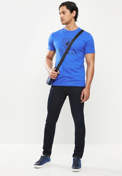 POLO - Cory crest tee - cobalt