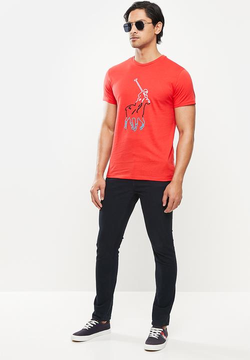 POLO - Noah big pony tee - red