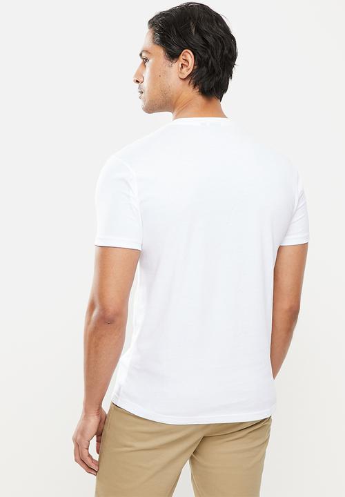 POLO - Robert crest badge tee - white