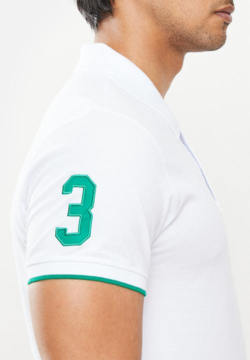 POLO - Rafe big pony golfer - white