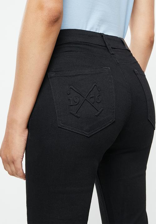 POLO - Stacey straight slim jean - black