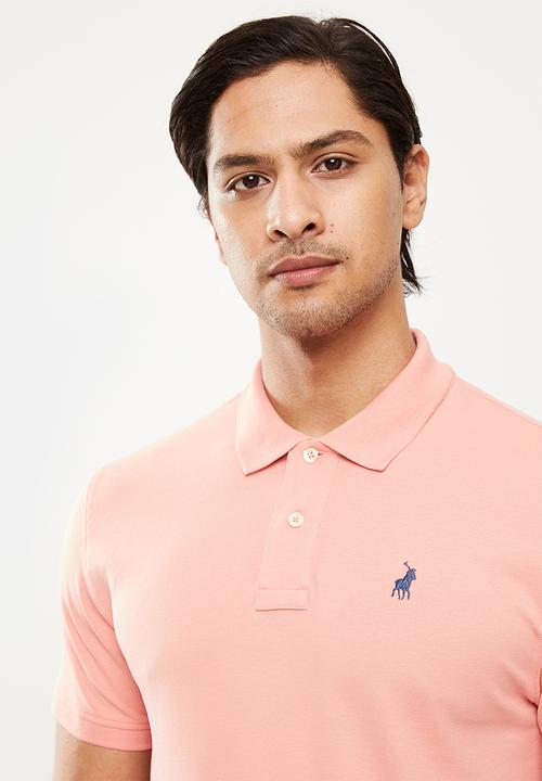 POLO - Carter pique short sleeve golfer - light pink