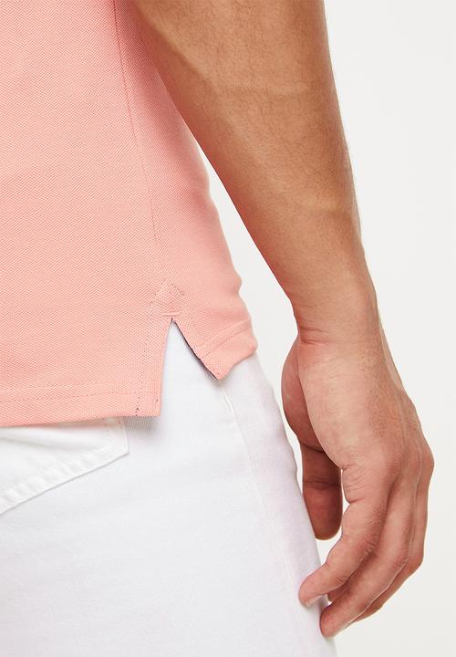 POLO - Carter pique short sleeve golfer - light pink
