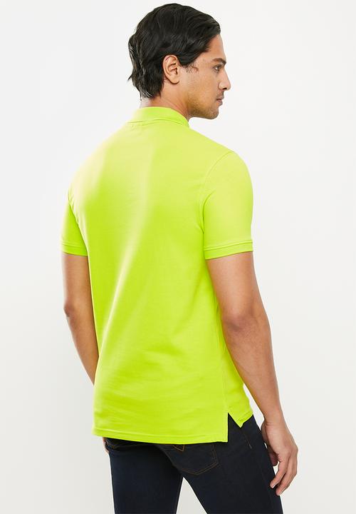 POLO - Carter pique short sleeve golfer - lime