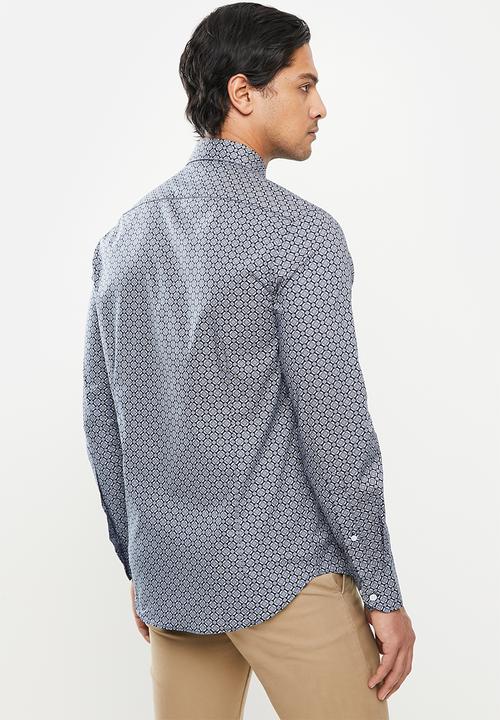 POLO - Akron printed shirt - navy