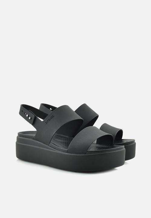 Crocs - Crocs brooklyn low wedge w - black