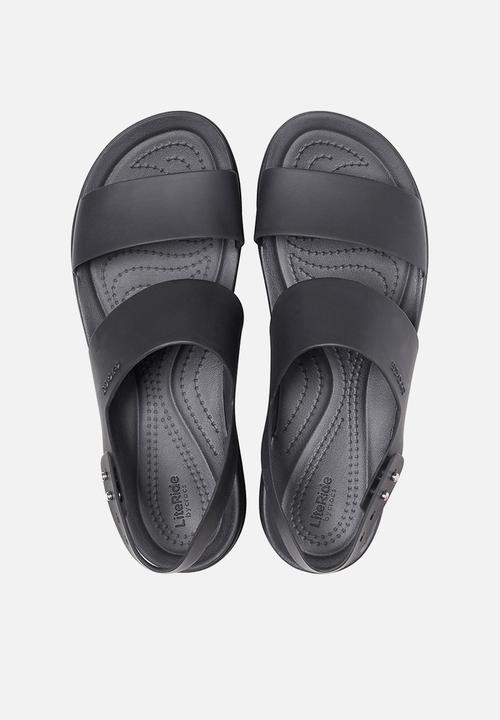 Crocs - Crocs brooklyn low wedge w - black
