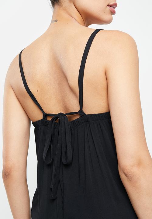 edit Maternity - Strappy easy fitting jumpsuit - black
