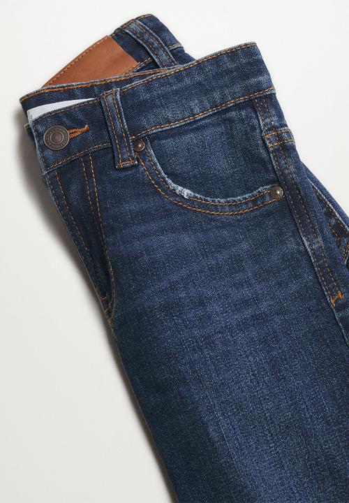 MANGO - Jean slim - open blue