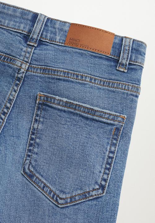 MANGO - Jeans slim - open blue