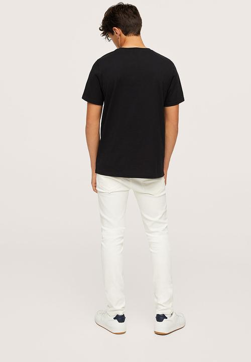 MANGO - T-shirt unfollow - black