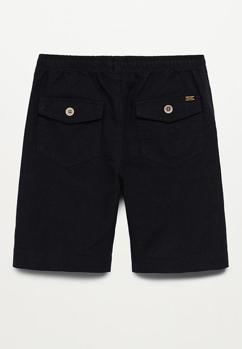 MANGO - Bermuda shorts - black