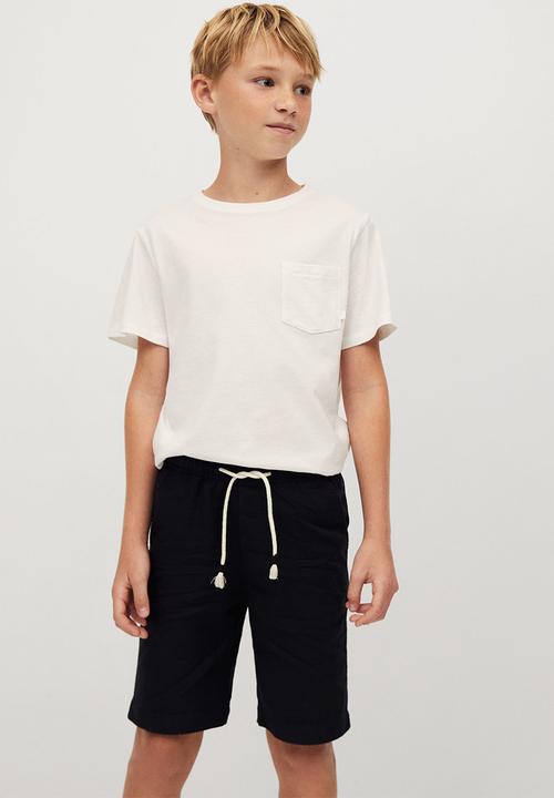 MANGO - Bermuda shorts - black