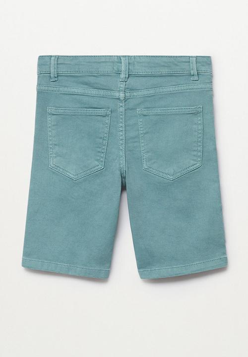 MANGO - Bermuda shorts perub - aqua