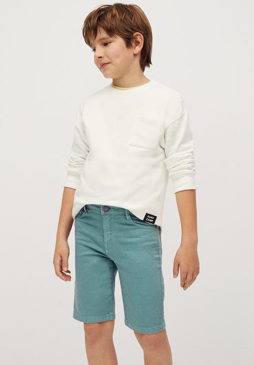 MANGO - Bermuda shorts perub - aqua