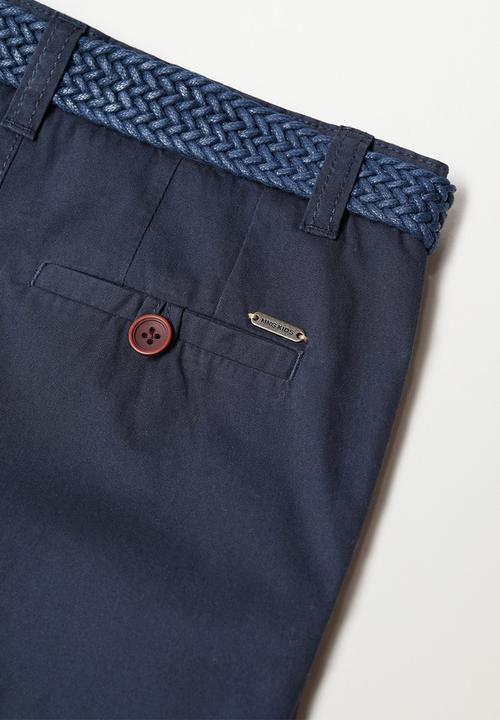 MANGO - Bermuda shorts picoc - navy