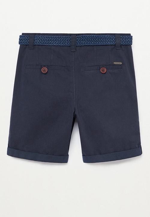 MANGO - Bermuda shorts picoc - navy