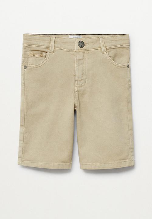 MANGO - Bermuda shorts perub - natural