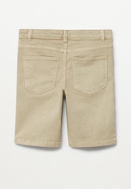 MANGO - Bermuda shorts perub - natural