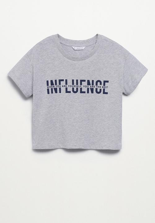 MANGO - T-shirt laura - grey