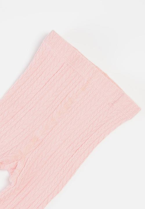MINOTI - Cable knit tights - pink