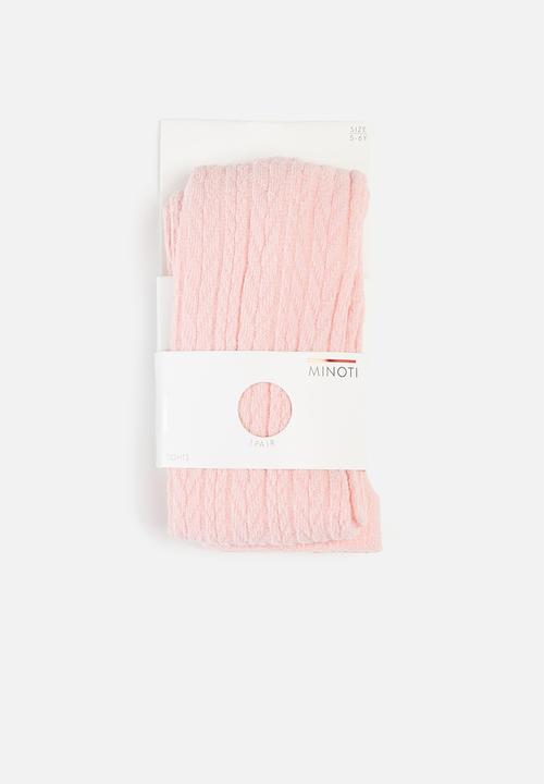 MINOTI - Cable knit tights - pink