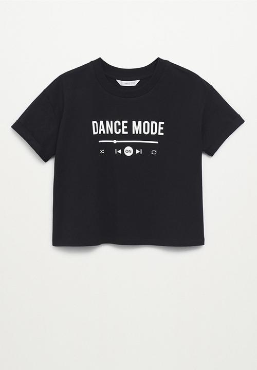 MANGO - T-shirt laura - black