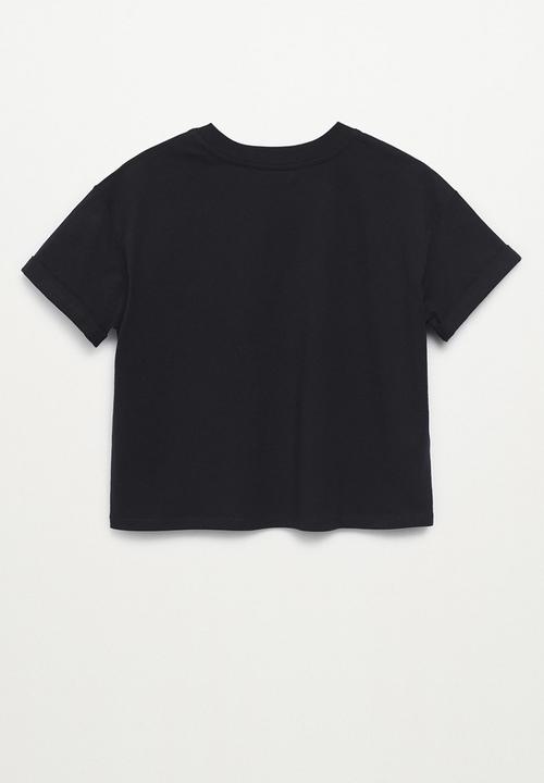 MANGO - T-shirt laura - black