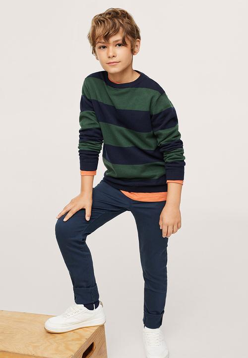 MANGO - Trousers peru - dark navy