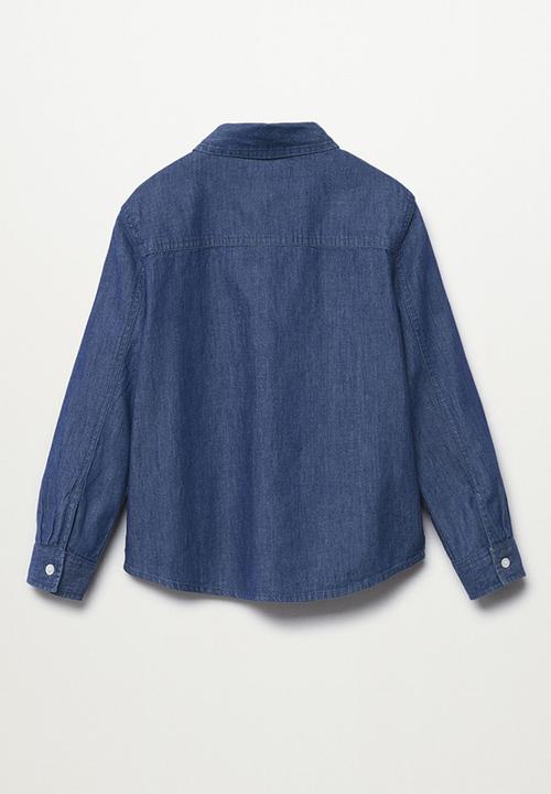 MANGO - Shirt daniel - open blue