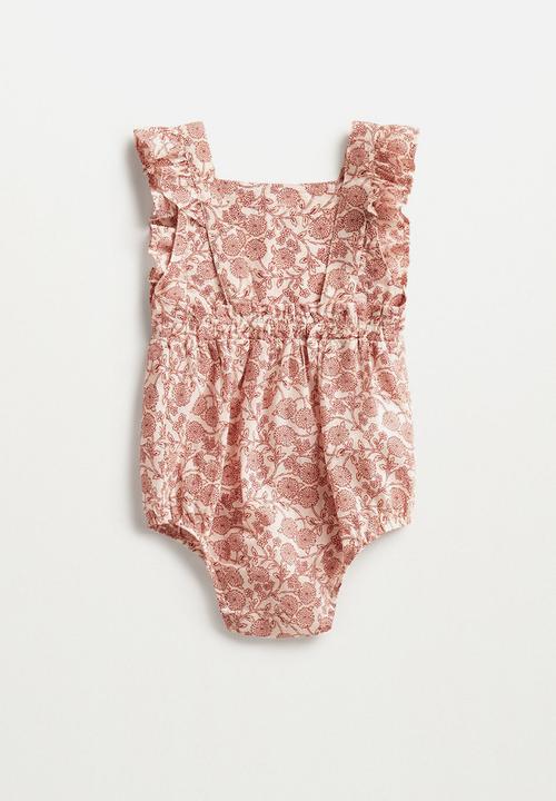 MANGO - Playsuit korfu - pink & white 